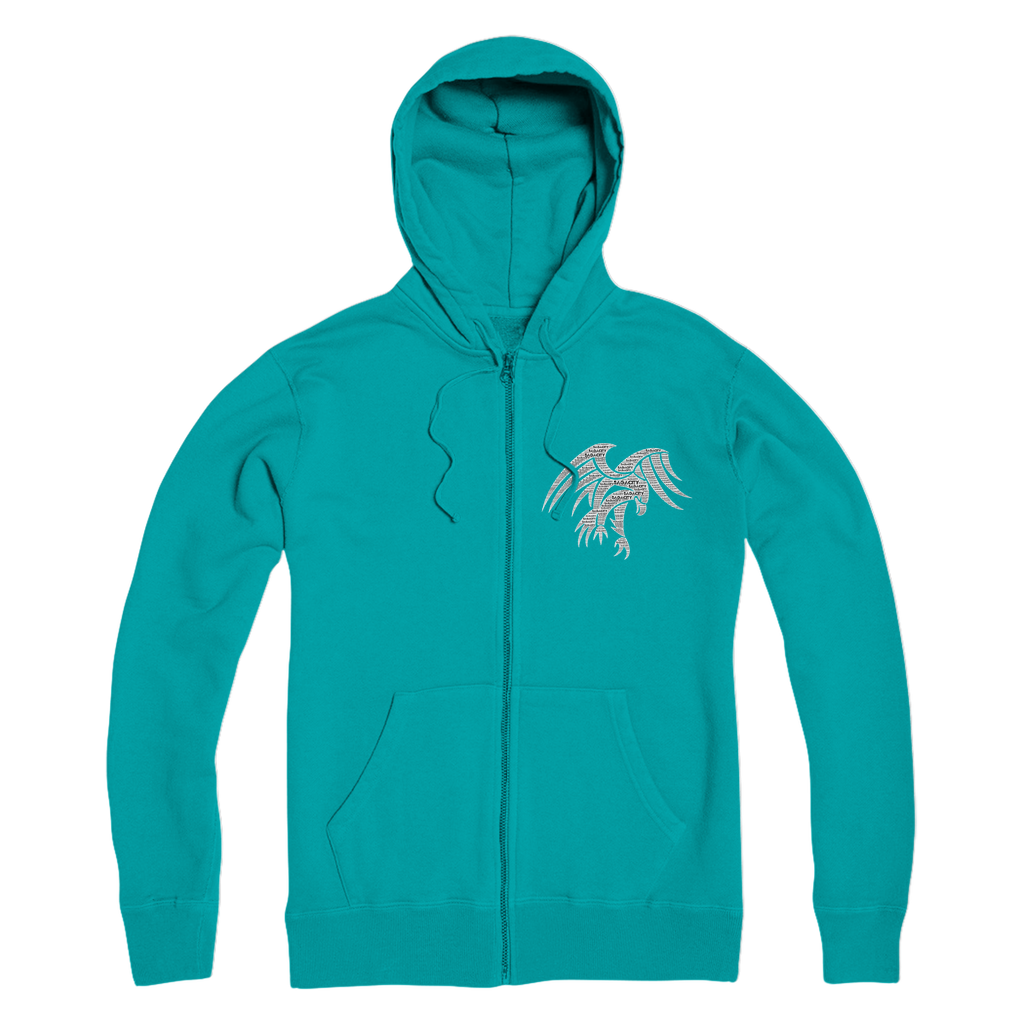 Wings of Sagacity Premium Adult Zip Hoodie