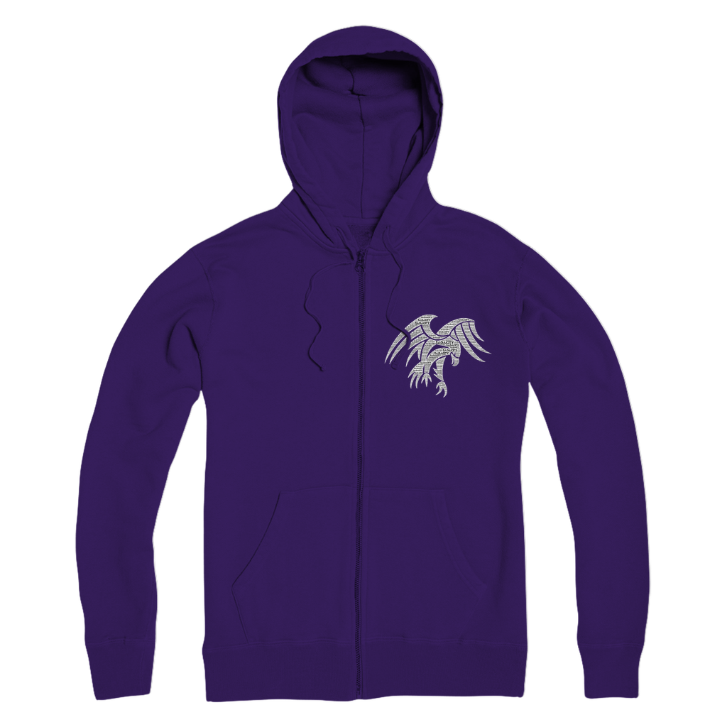 Wings of Sagacity Premium Adult Zip Hoodie