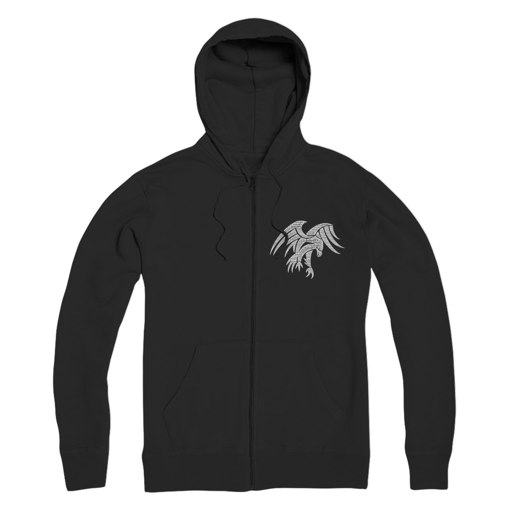 Wings of Sagacity Premium Adult Zip Hoodie
