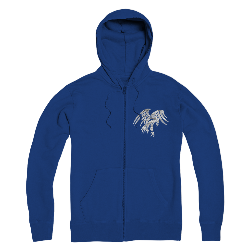Wings of Sagacity Premium Adult Zip Hoodie