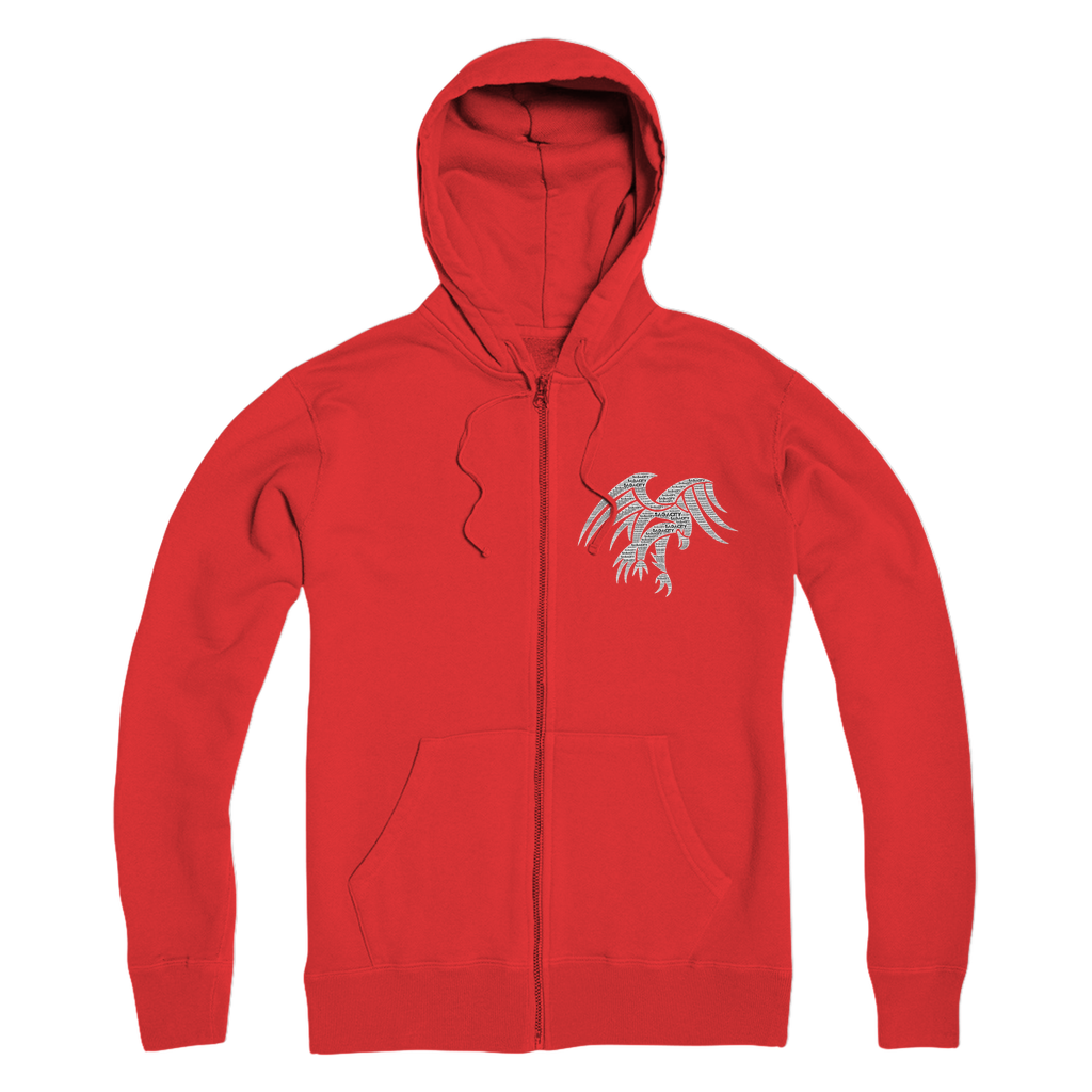 Wings of Sagacity Premium Adult Zip Hoodie