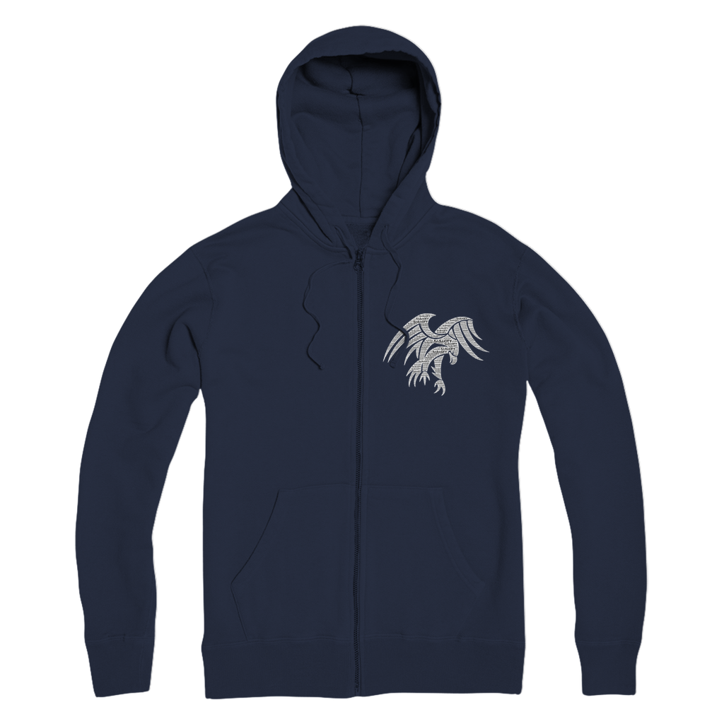 Wings of Sagacity Premium Adult Zip Hoodie