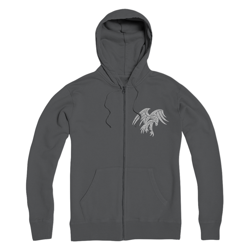 Wings of Sagacity Premium Adult Zip Hoodie