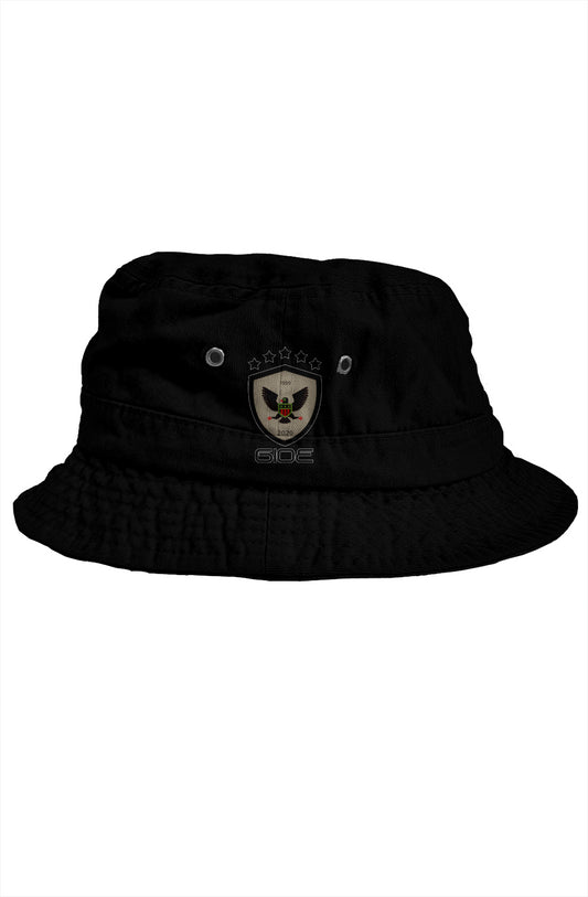 GIOE Embroidered Shield Bucket Hat