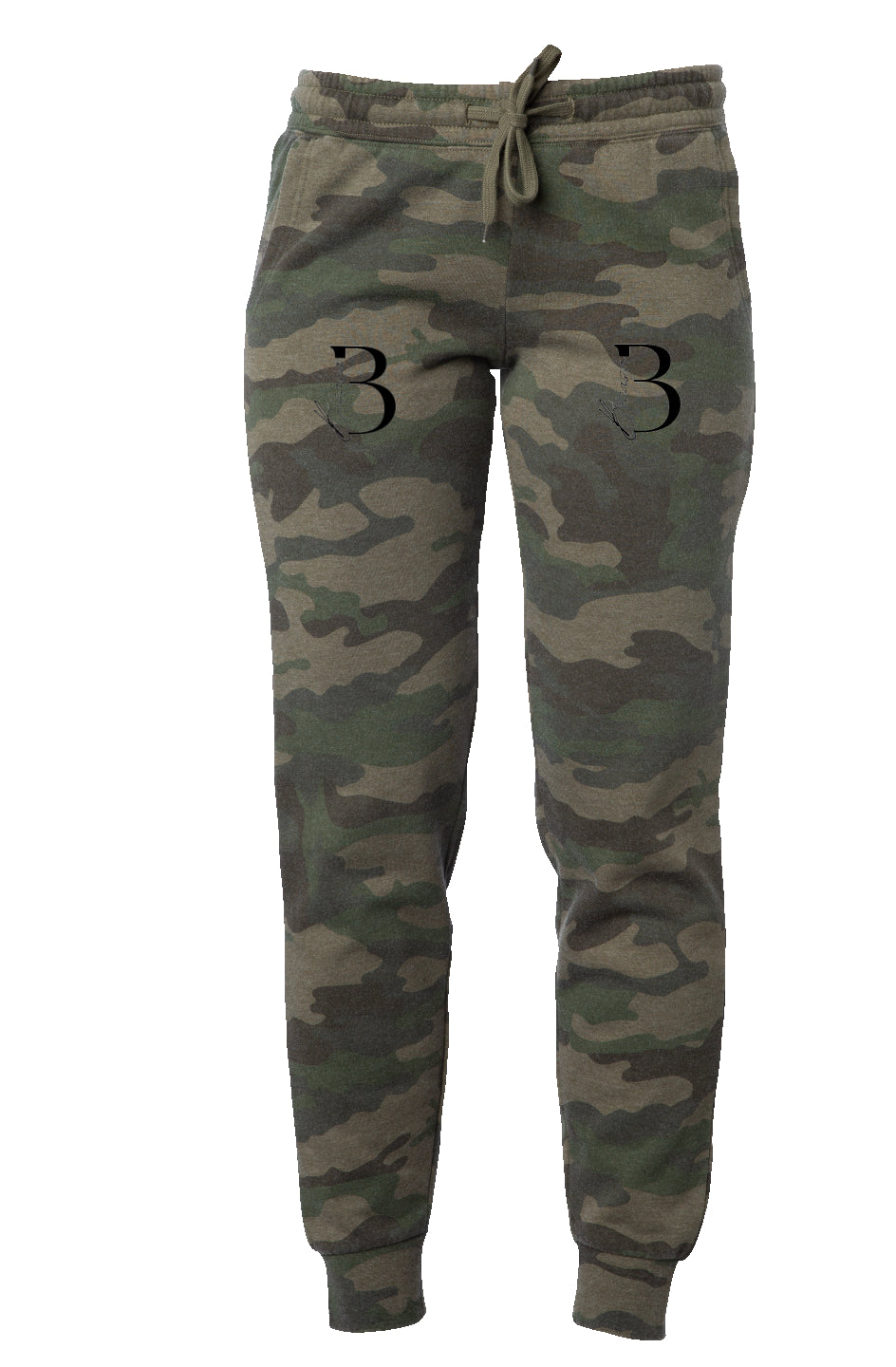 BICASA Camo Wash Embroidered Logo Sweatpants 