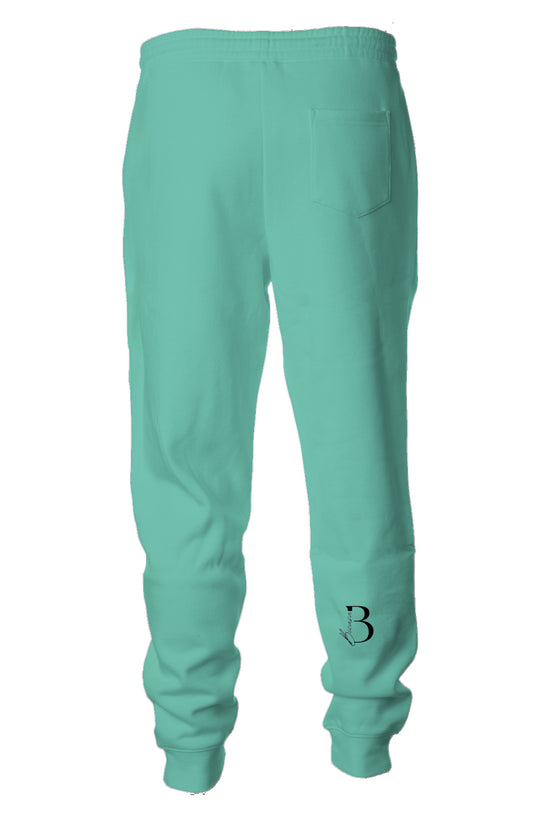 BICASA Embroidered Logo Midweight Fleece Joggers