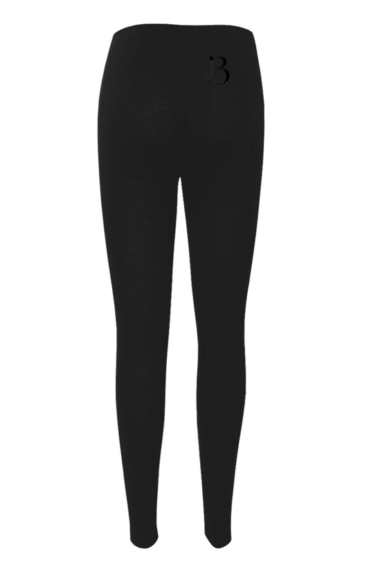 BICASA Embroidered Form-Fit Leggings