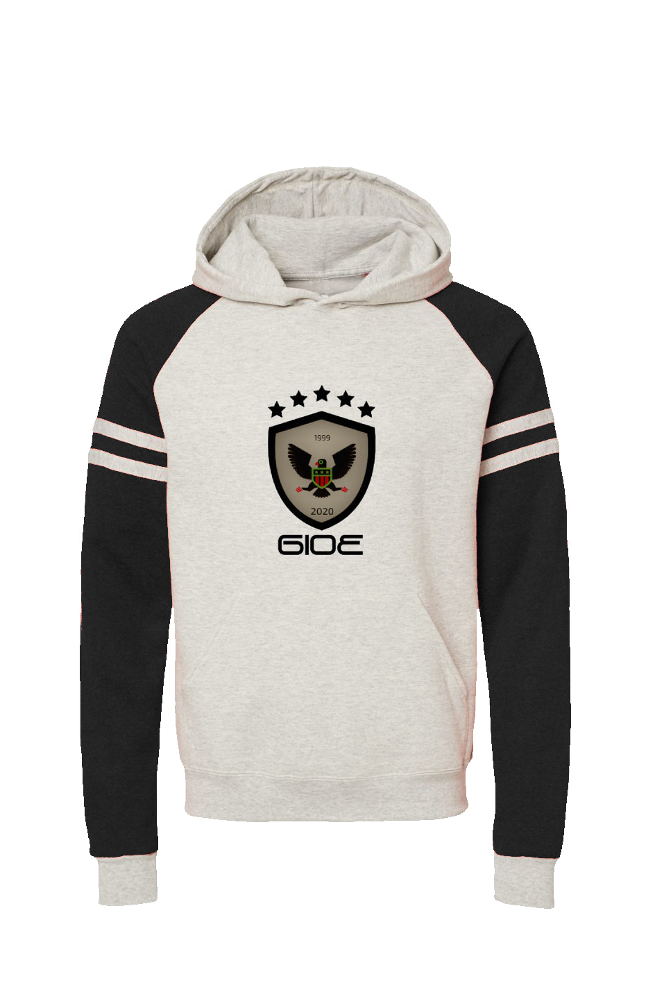GIOE Varsity Colorblocked Raglan Hoodie