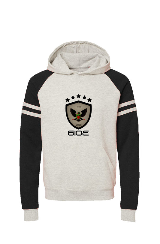 GIOE Varsity Colorblocked Raglan Hoodie