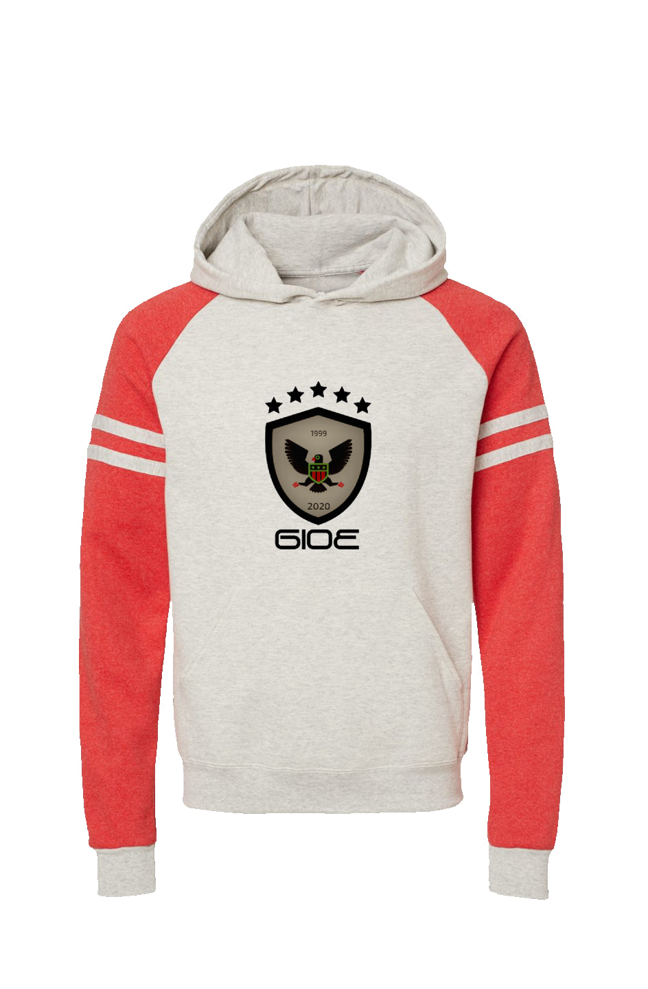 GIOE Varsity Colorblocked Raglan Hoodie