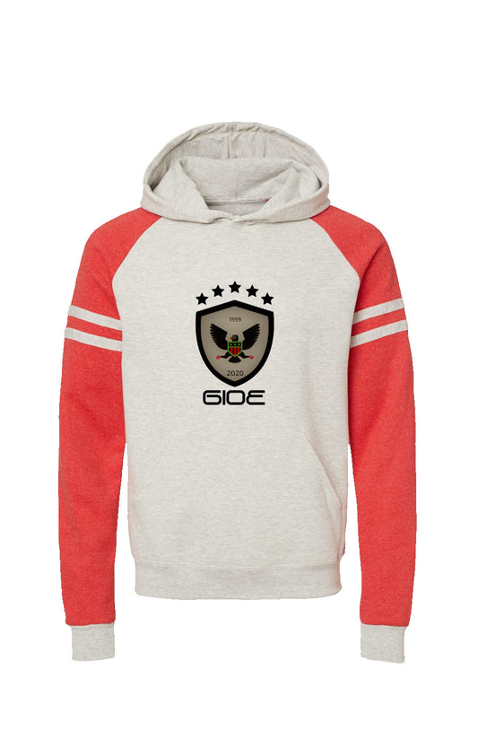GIOE Varsity Colorblocked Raglan Hoodie
