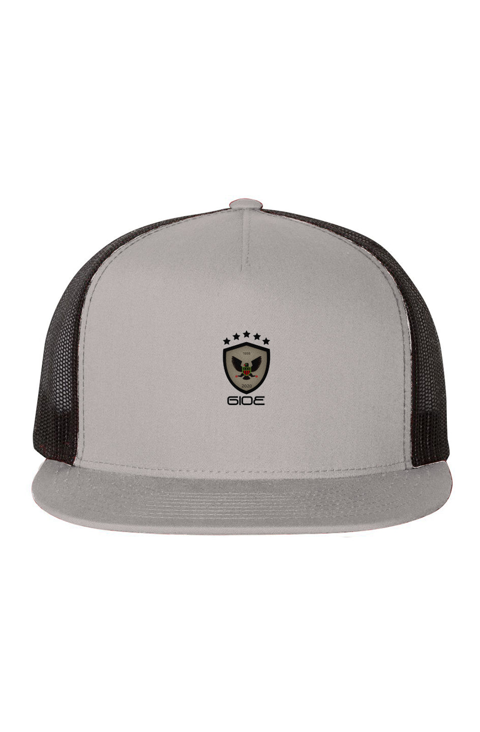 GIOE Black-Mesh-Five-Panel-Trucker-Cap