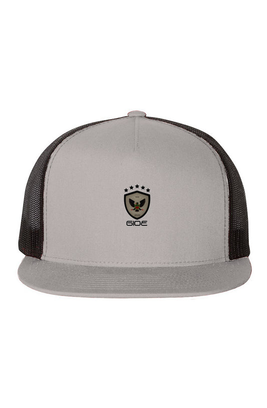 GIOE Black-Mesh-Five-Panel-Trucker-Cap