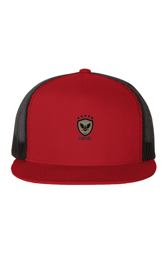 GIOE Black-Mesh-Five-Panel-Trucker-Cap